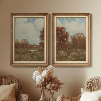 Set of 2 Premium Framed Art Artworks on Premium Canvas with 26"x36" Frame