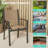 5-Piece Patio Dining Chair Sets PVC-coated polyester Bistro Chairs with Dining Table-1186935889