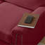 82 pouces 3 pouces bourgogne avec accoudoirs roulés, sièges confortables, design spacieux de 82 po, rivets classiques, molleton doux pour un usage familial