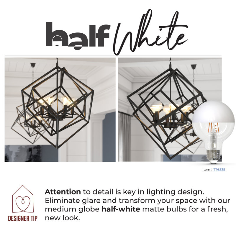 Ampoule G25 5 W à intensité variable avec demi-verre blanc et base moyenne (E26)