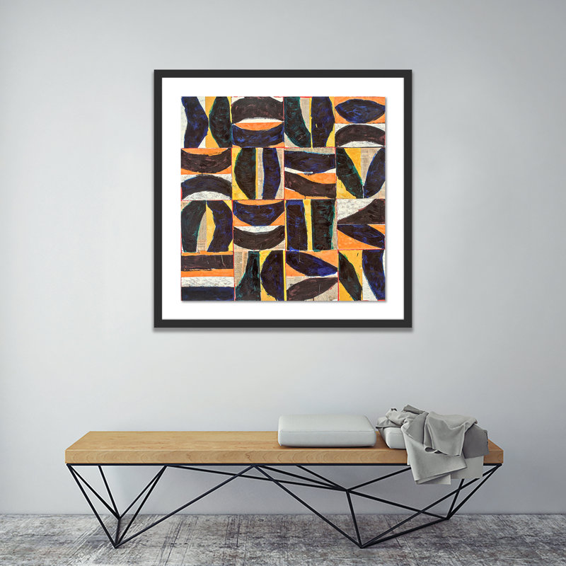 Le Bete Noire Painting by Brad Ellis, 24" H x 24" W x 1.5" D, Black