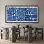 «Abstract Botanical Indigo Impressions Bold Blue Abstract Floral», reproduction d'art sur toile-111375983-98042064