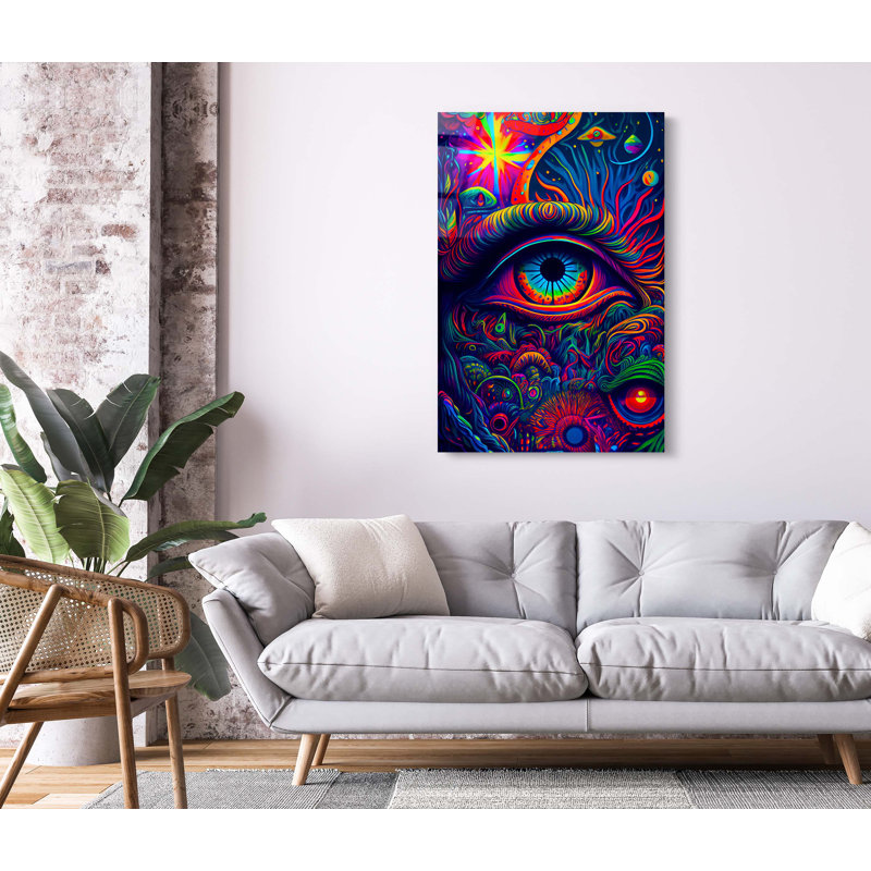 " Psychedelic Eye ", 36" W x 24" H