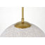 Luminaire suspendu sphérique 1 lumière Daven-32007468-32007473