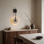 Stone and Aluminium Flush Mounted Sconce