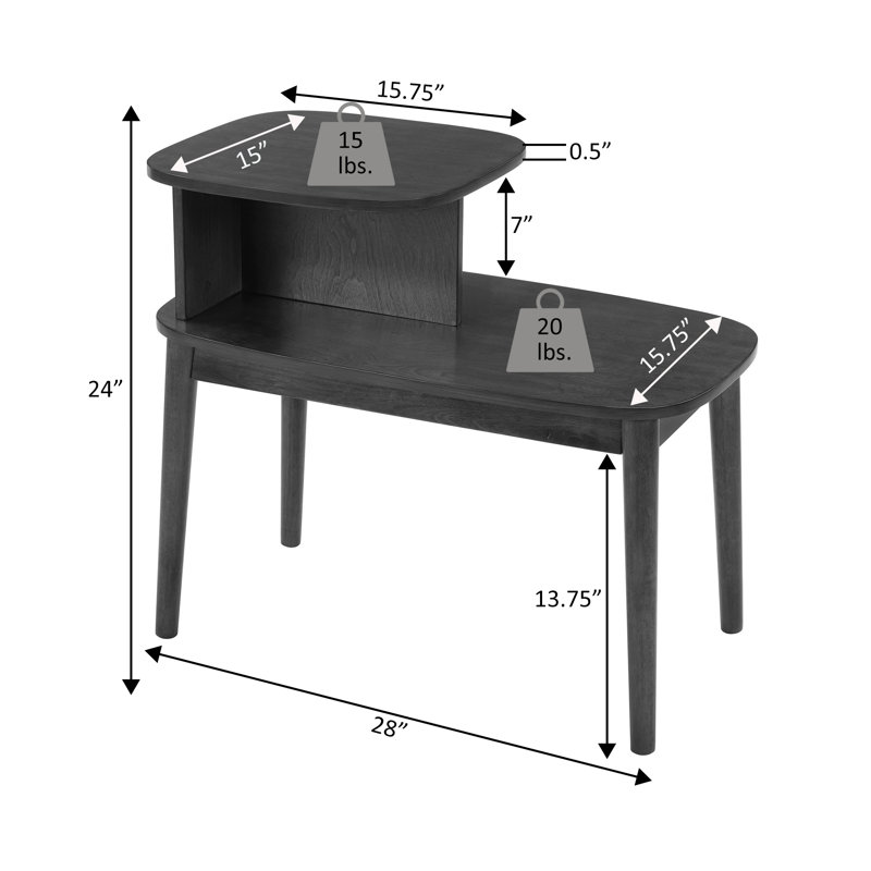 Table de bout Darcey, Espresso