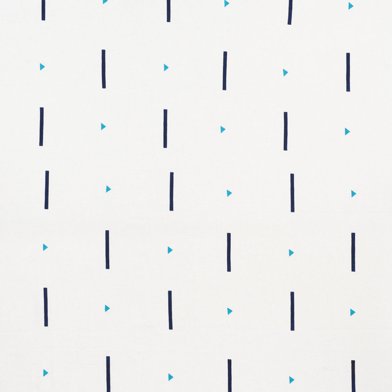 Tissu Tashmoo Schumacher x Caroline Z Hurley, Prussien / bleu sarcelle
