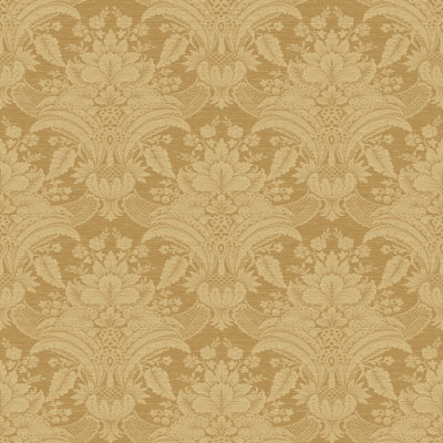 Papier peint à motif damas floral non collé Seabrook Designs