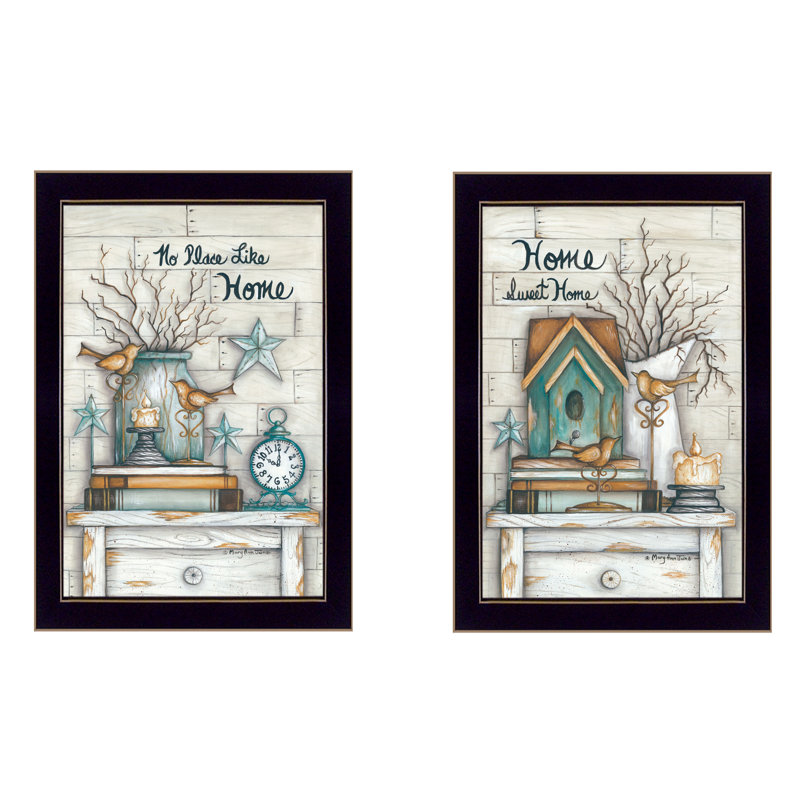 Black Framed Motivational Quote Canvas Wall Art Set