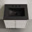 St. Tropez 24" Wall-Mounted Bathroom Vanity In White Oak With Black 3-Hole Widespread Sink Top-160795840-160795843