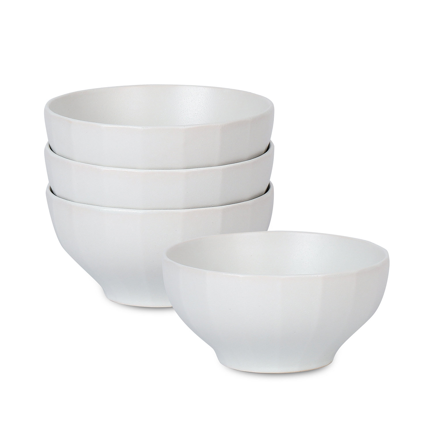 Stone Lain Rio 4-Piece Bowl Set Stoneware, Beige