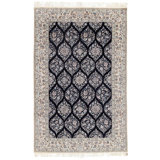 Hand Woven Cotton and Silk Moroccan Area Rug