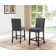 Carliana Fabric Counter Height Stools with Nailhead Trim, Set of 2