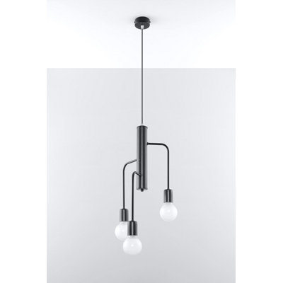 Carlsen 3 - Light Black Cluster Pendant