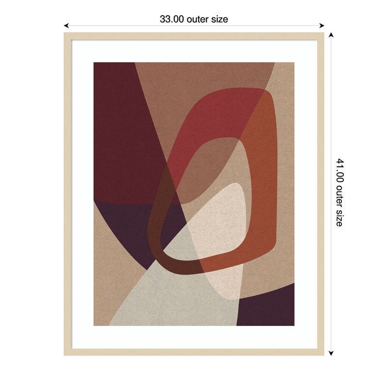 Reproduction d'art encadrée en bois «Pictura 1» par Design Fabrikken, H 41 po x l 33 po