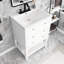 Meuble-lavabo simple 24 po avec plateau en céramique Mustaeen