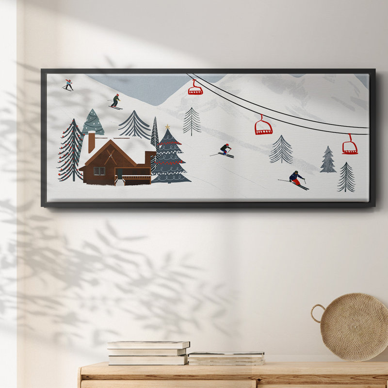 Ski Slope Collection D- Framed Canvas