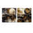 Exploring The Evolving Golden Moon I - Landscape Modern Acrylic Wall Art Glass Set Of 2-103920882