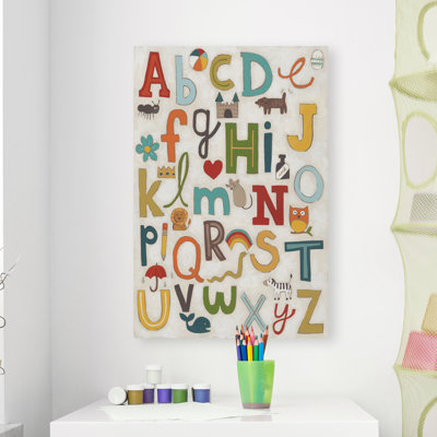 «Alphabet Soup» par Kuhlman, reproduction sur toile tendue