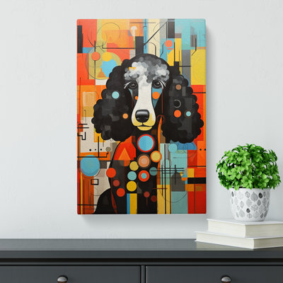 Poodle Constructivism No.3 - Wrapped Canvas