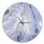 Agate fond de pierre - horloge ronde abstraite en métal-73063101