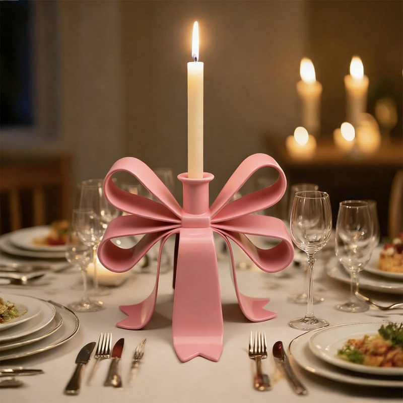 Bougie candélabre bougie chandelier, Pink