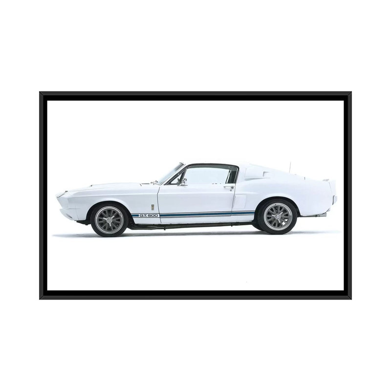 Art sur toile Lyall, H 18 po x l 26 po x P 1,5 po, Toile avec cadre noir, Non mat