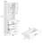 71" H X 23.6" W Kitchen Pantry With Bookcases, Glass Door Kitchen Hutch-362805728