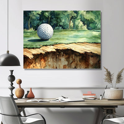 «Chassing the pin», art mural de golf