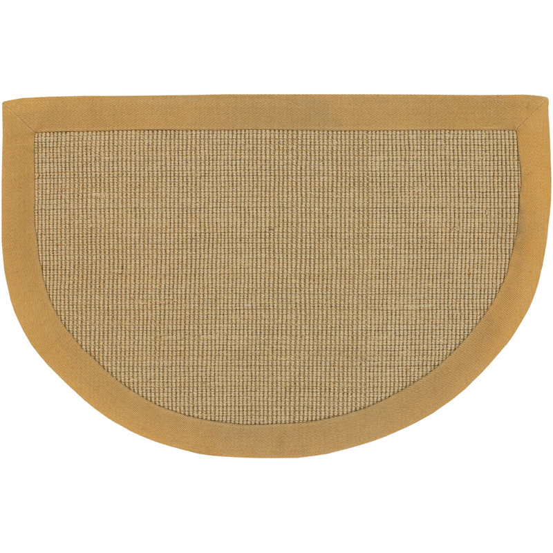 Wuest Authentic Hand-Woven Handmade Beige & Tan Jute & Sisal Area Rug, Rectangle 2' x 3'