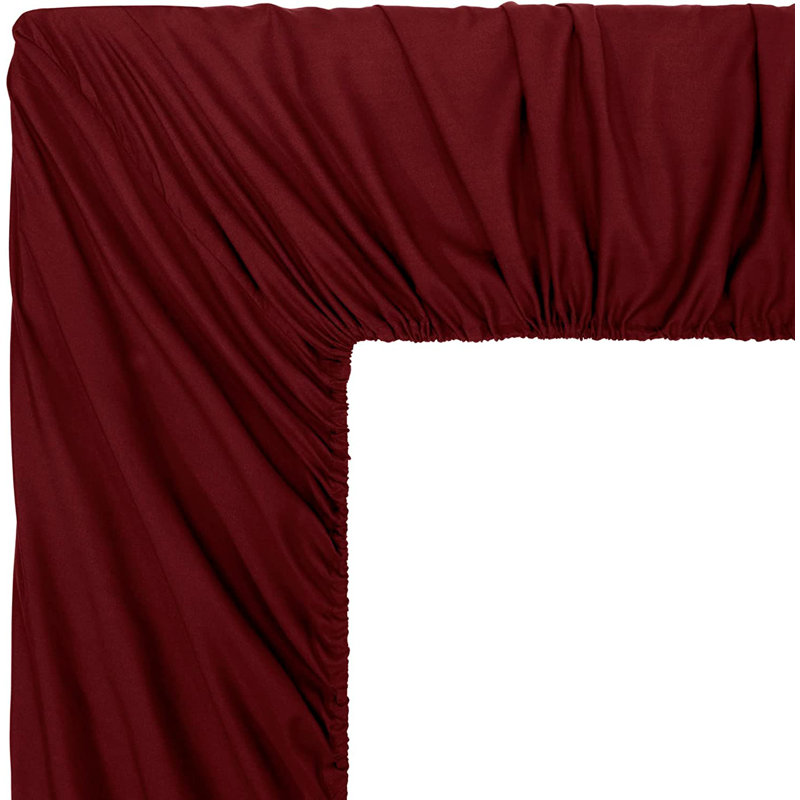 Liam Microfiber 7 Piece Bed in a Bag Comforter Set, Burgundy, Queen Comforter + 6 Additional Pieces