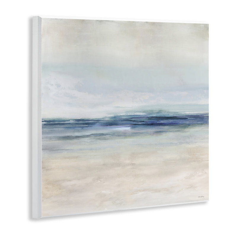 «Coastal Calm Beach Horizon», plaque murale par Amber Sterling