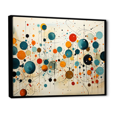 Green Beige Mid Century Abstract Retro IV - Abstract Midcentury Large Wall Art