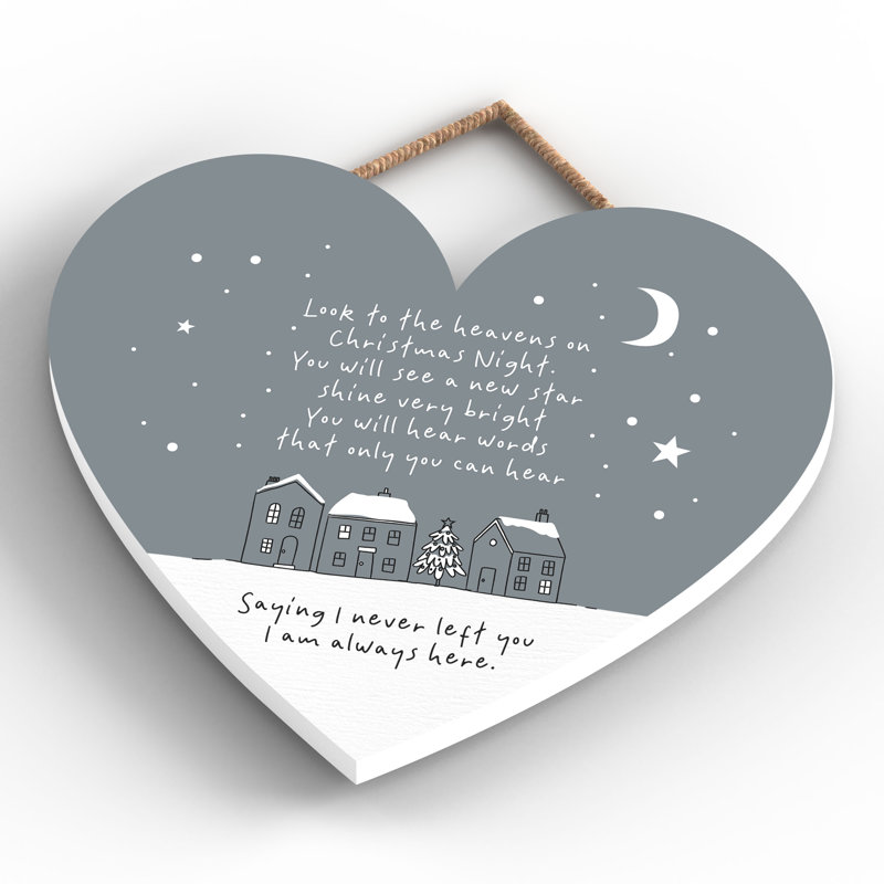 I Am Always Here Wooden Heart Plaque Vivid Squid Wholesale Wall Decor