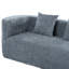 Canapé modulaire courbé désossé de 132 po avec tissu en chenille et éponge Vargas Comfort-120347317