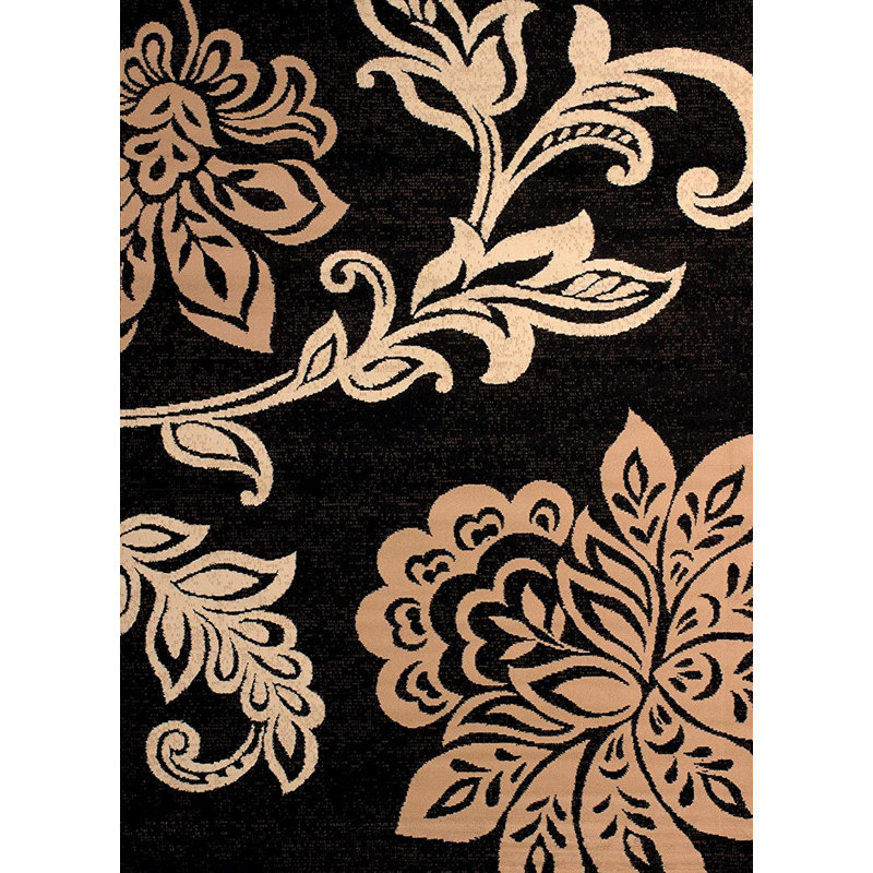 Tapis beige / brun Plattsmouth, Rectangle 5 pi 3 po x 7 pi 2 po