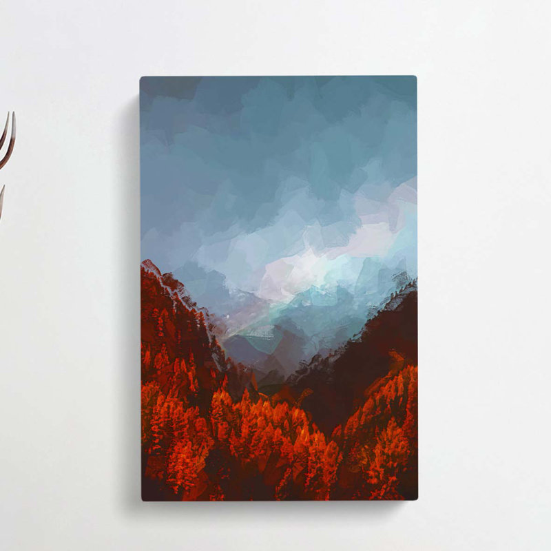 Rainbow Over The Mountains In Italy In Abstract - Wrapped Canvas, 76cm H x 50cm W x 3cm D