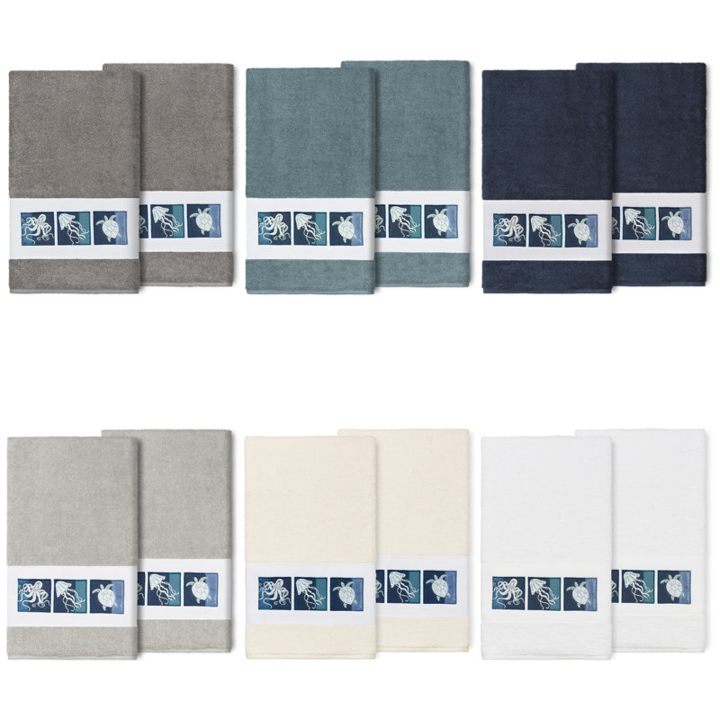 AVA Midweight Bath Towel, Midnight Blue