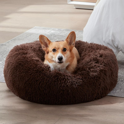 Deolindo Oval Faux Fur Pet Bed