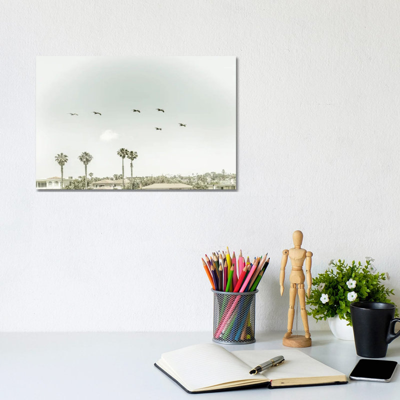 Above The Rooftops Of San Diego | Vintage by Melanie Viola - Wrapped Canvas Print, 20.32 cm H x 30.48 cm W