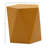 Dune 19" Tall Outdoor Concrete End Table, Mustard Yellow