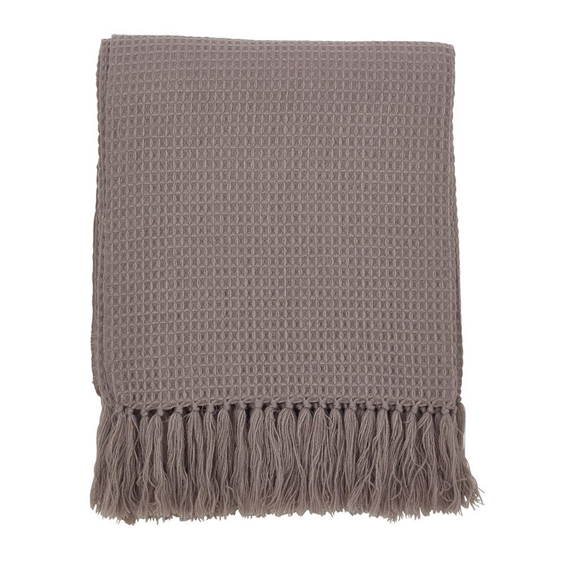 Sevan Collection Hand Woven Throw Blanket, Gray