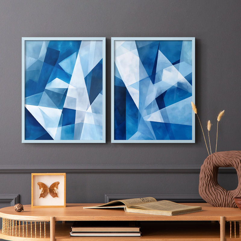 Série ABSTRACT XCI - reproduction encadrée de qualité supérieure - prête à être accrochée - aucun clou requis - aucun clou requis