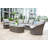 Spinner Oval Metal Outdoor Coffee Table , 60'' in. W 25'' in. D