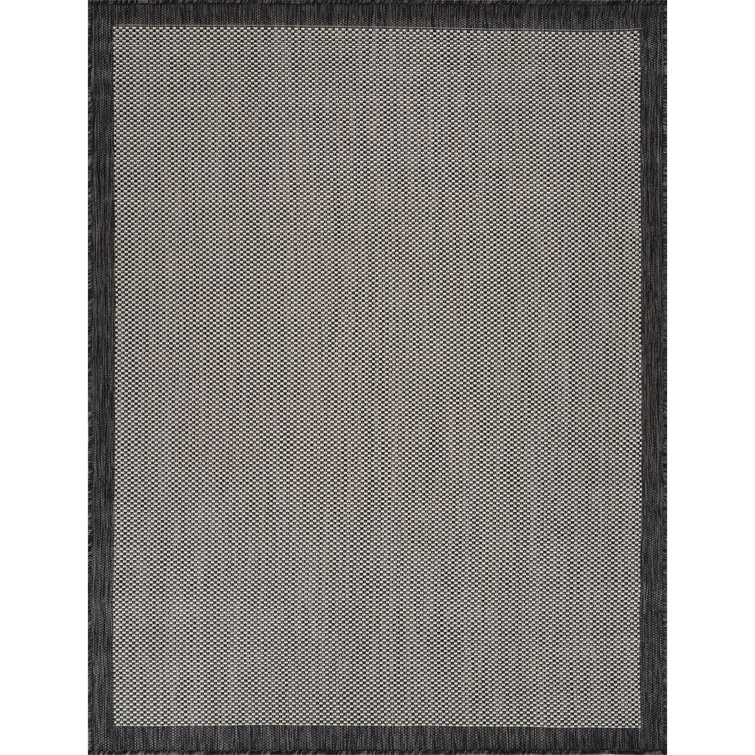 Quinnesec Indoor & Outdoor Boho Rug Grey/Ivory