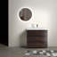 Walnut Bathroom Vanity With Sink, Large Storage Freestanding Bathroom Vanity For Modern Bathroom, One-Piece Sink Basin Without Drain And Faucet, Pre-Assembled-1918274871-1918274856