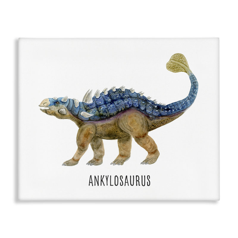  «Ankylosaurus Dinosaur Apprendre» par Brett Blumenthal, H 16 po x l 20 po