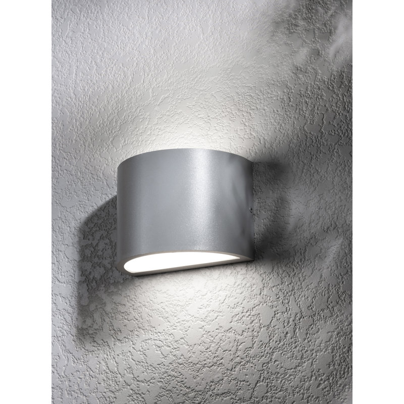 Celia 5'' Outdoor LED Sconce, Textured Gray