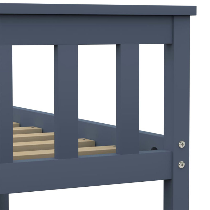 Whitworth Solid Wood Bed, grey, European Kingsize (160 x 200cm)