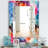 Floating Hearts With Squared Pattern Mirror-40101526